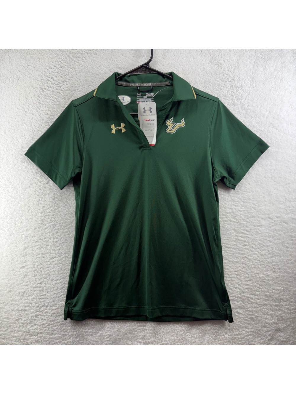 USF Bulls Under Armour Heatgear Performance Polo Womens XS Brand New